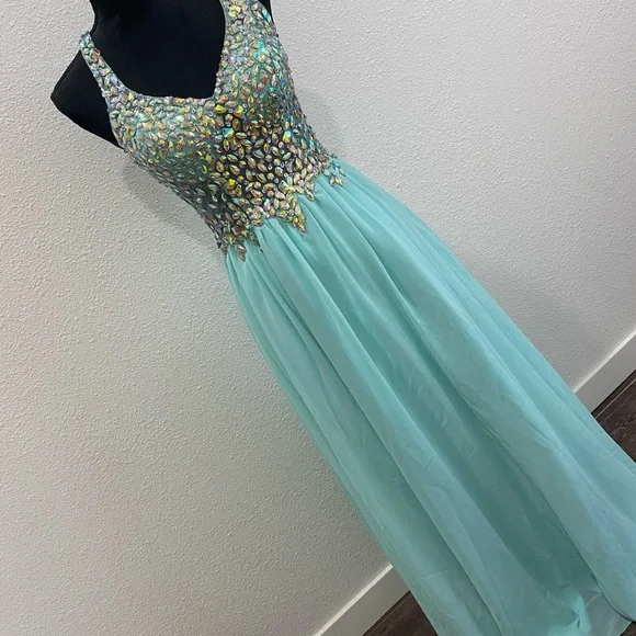 dancing queen blue dress Dancing Queen Blue Dress – Sebnem Gunay main image 1